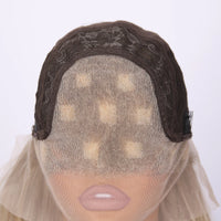 2025 New Fashion 13*4 Front Lace Wig Brown Gold Highlights Gradient Curly Hair Daily Wear & Party SM9228M