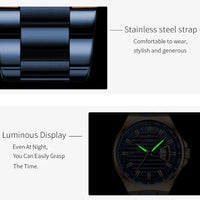 CURREN  Man Brand Luxury Watch Stainless Steel Band Quartz Wristwatch Auto Date Clock Male with box