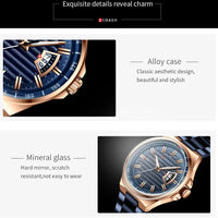 CURREN  Man Brand Luxury Watch Stainless Steel Band Quartz Wristwatch Auto Date Clock Male with box