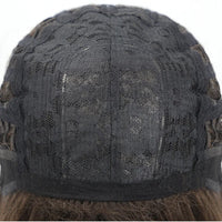 Small T-part Lace Front Natural Hairline Wig Elegant High Temperature Fiber Synthetic High Quality Orange Yaki Big Curly Wigs