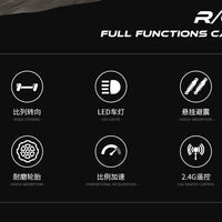 New RC Car 1:16 2WD with LED Light 2.4G 20KM/H High Speed Off-Road Climbing Remote Control Car Toy Gifts for Boys Girls Kids