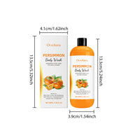 Persimmon Body Wash Remove Dirt Sweat Eliminating Odor Oil Control Exfoliating Smoothing Softening Lasting Aroma Foam Shower Gel