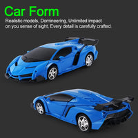Electric RC Car 2 In 1 Transformation Robots Sports Vehicle Model Robots Boys Toys Remote Cool RC Deformation Cars Kid Toy Gifts