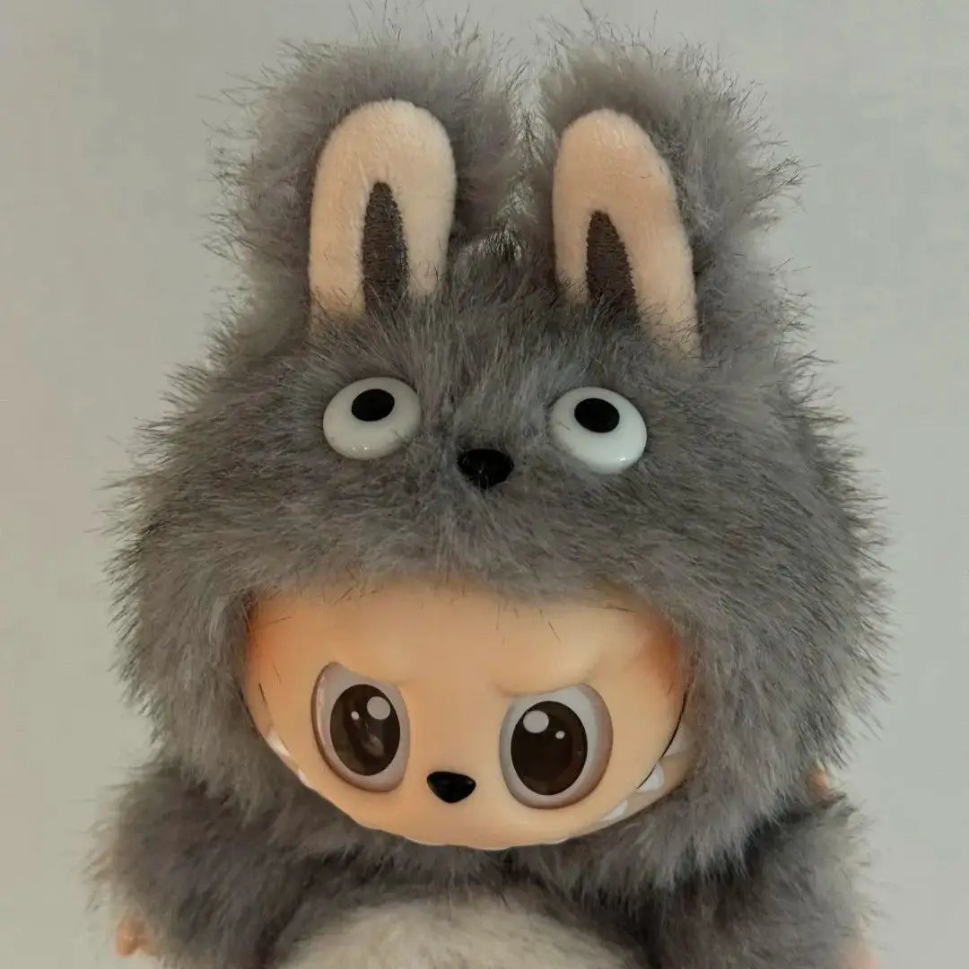 17cm For Labubu Replacement Clothes Plush Cute Totoro Baby Clothes Labubu Doll Pendant Clothes Standing Posture Baby Clothes