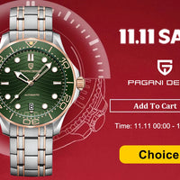 PAGANI DESIGN DD36 Men's Watches Rose Gold Luxury Automatic Watch For Men Mechanical Wristwatches Sapphire Mirror Clock Gift Man