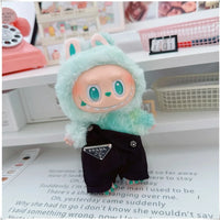 Para 15-17cm Labubu V1 V2 Idol muñeca traje sombrero monos ropa regalo Mini ropa de muñeca de peluche accesorios de atuendo