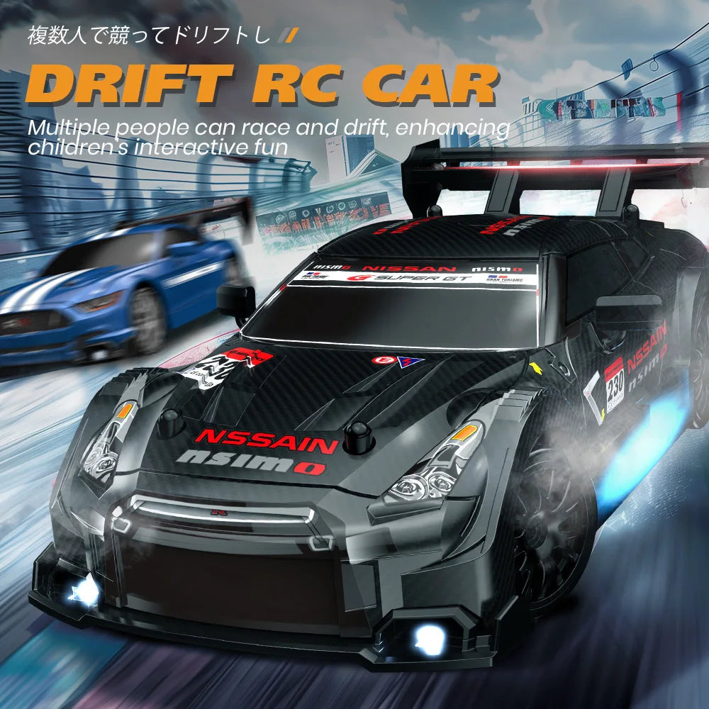 New 1:24 RC drift vehicle, Mustang 4WD cars, racing car with remote control, gift, competition racing car, children's toy