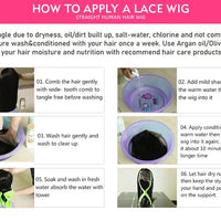 Full Lace Wig Straight Human Hair Wigs 100%Human Hair Brazilian PrePlucked Hd Lace Wigs 360 Human Hair Full Lace Wigs 250Density