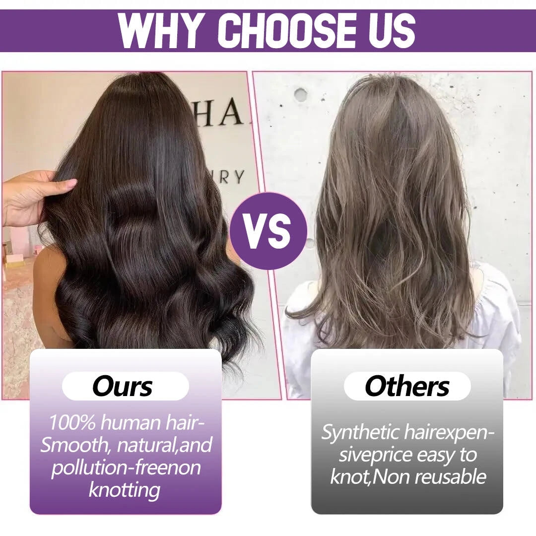 Drawstring Ponytail Extension Straight P8/613 Golden Brown Mix Blonde Clip In Ponytail Hair Extensions Hairpieces For Women Girl