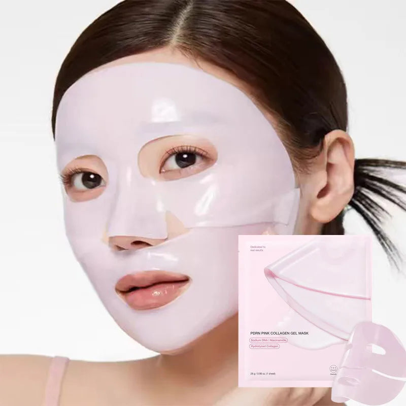 Collagen Mask Deep Hydrating Turmeric Moisturizing Staying Up Late Face Plumping Hydrolyzed Collagen Brightening Facial Care