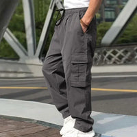 New Summer Men's Loose Fit Straight Leg Casual Pants - European & American Style Youth Fashion" cargo pants  mens pants