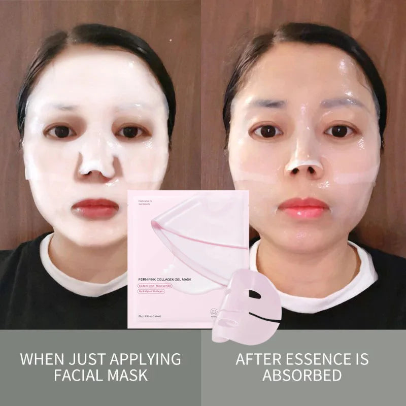 Collagen Mask Deep Hydrating Turmeric Moisturizing Staying Up Late Face Plumping Hydrolyzed Collagen Brightening Facial Care