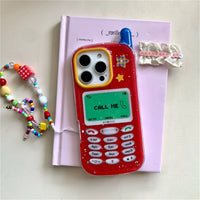 Funny 3D Mobile Phone Case For iPhone 16 Pro 15 14 13 Pro Max Protective Cover Fashion Cute Cases with Chain Funda