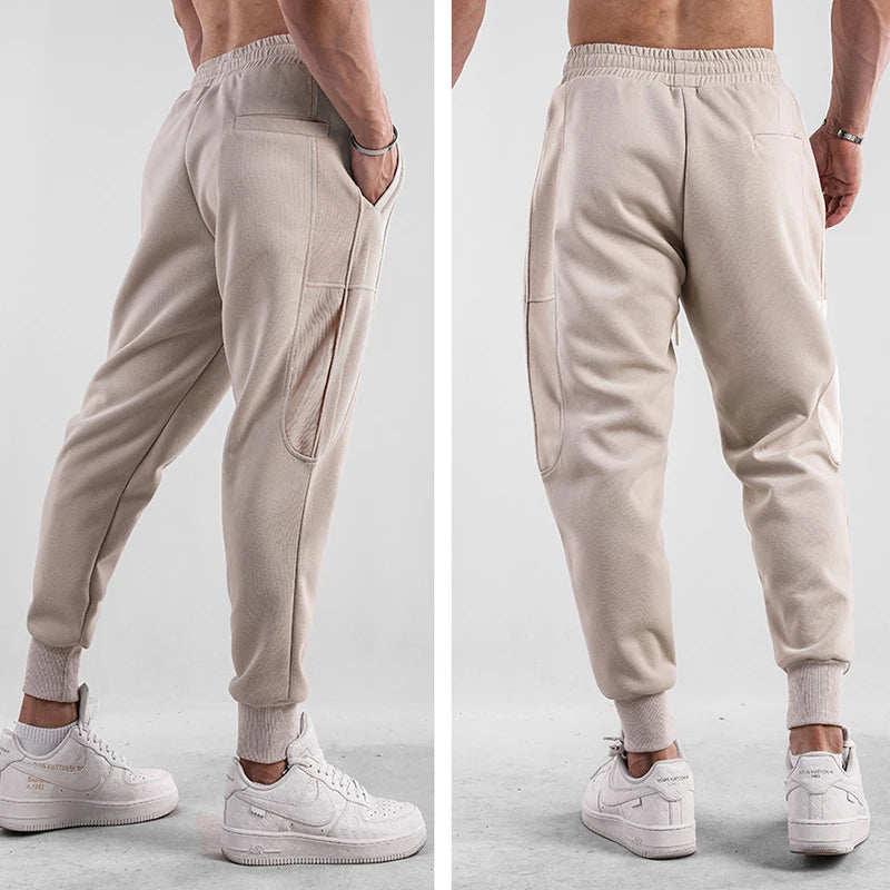 Men's Fashion Casual Pants Comfortable Running Joggers Gym Fitness Elastic Sport Training Trousers Sweatpants Bottom Man Costume
