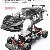 1:10 70km/H Remote Control Car 4wd High Speed Drift 2.4g Rc Car Shock Absorber Anti-Collision Rc Toys Christmas Gift