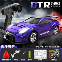 RC Drift Car 1/64 Mini Rc Car 4x4 Full Proportion Control 15KM/H High-Speed Vehicle Mini RTR Racing Model Boy Toy Gift