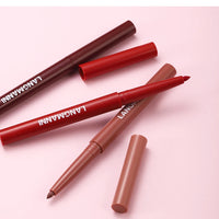 Integrated waterproof lipliner+lipstick lipstick lipstick set,no smudge,no fade,no cup,durable,easy to create a perfect makeup!