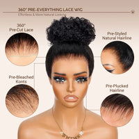 Full Lace Wig Straight Human Hair Wigs 100%Human Hair Brazilian PrePlucked Hd Lace Wigs 360 Human Hair Full Lace Wigs 250Density