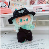 Para 15-17cm Labubu V1 V2 Idol muñeca traje sombrero monos ropa regalo Mini ropa de muñeca de peluche accesorios de atuendo