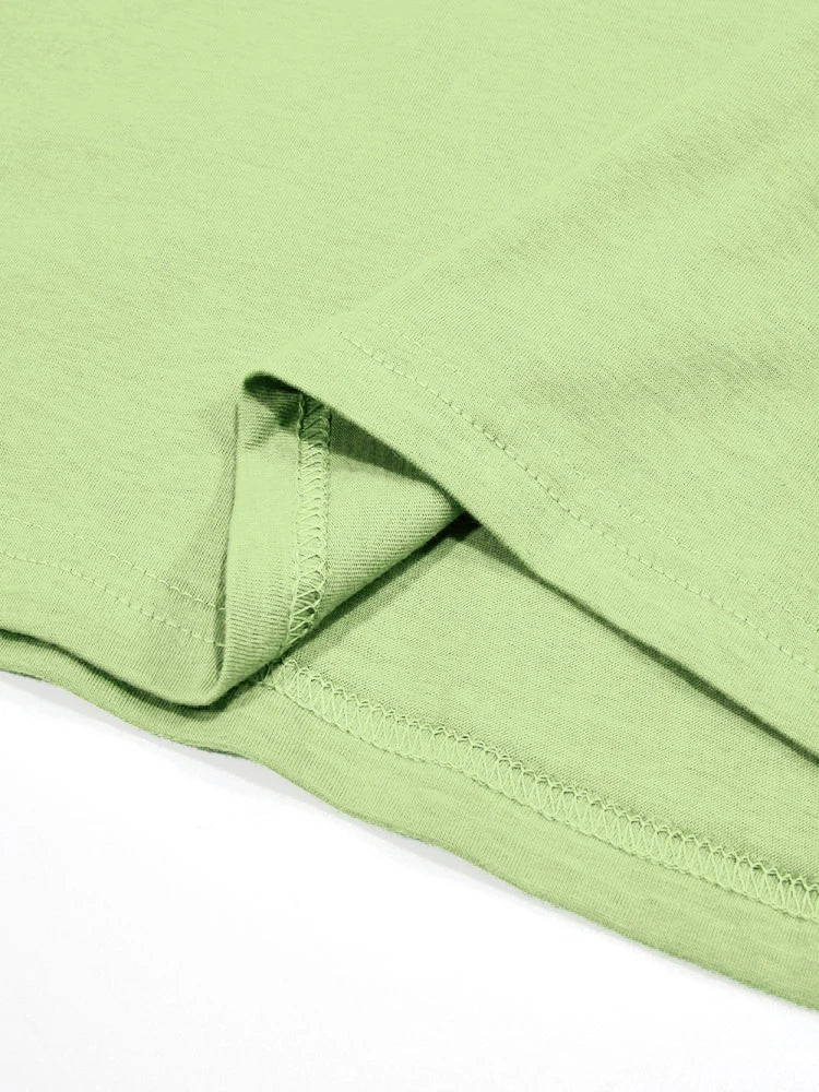 Summer Cotton Women T-Shirts Fun Graffiti Cute Smiling Face Prints Tees Breathable Loose O-Neck Casual Street Female Clothes