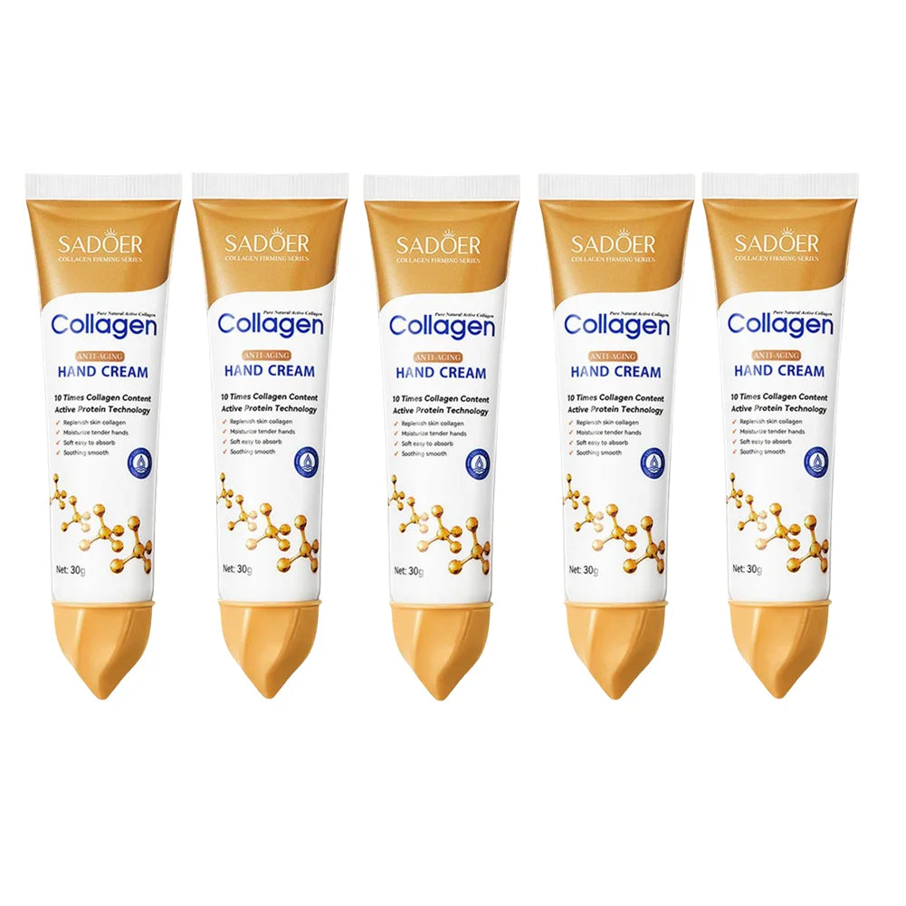 SADOER Collagen Hand Cream Hands Skin Friming skincare Moisturizing Brightening Hydrating Hands Creams Hand Skin Care Products