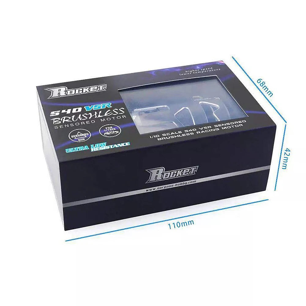 RC Car Surpasshobby Rocket 540 V5R Sensored Brushless Drift Racing Motor for 1/10 1/12 1/14 RC Car Competition Modified Truck