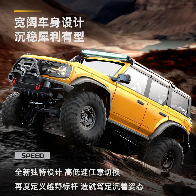 RC Car 1/10 HB RTR  Remote Control Vehicle 2.4G Full Proportional Rock Crawler LED Light 4WD Off-Road Climbing Truck Toys Gifts