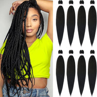 Wigundle Hair Extensions for Women Box Twist Braids Easy Crochet Hair EZ Pre stretched Braiding Hair Flame Retardant Synthetic