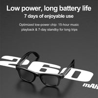 AI Smart Glasses with HD Camera for Photos Videos Hands-Free Vlog Recording Camera Glasses Audio for Driving Outdoor Sunglasses