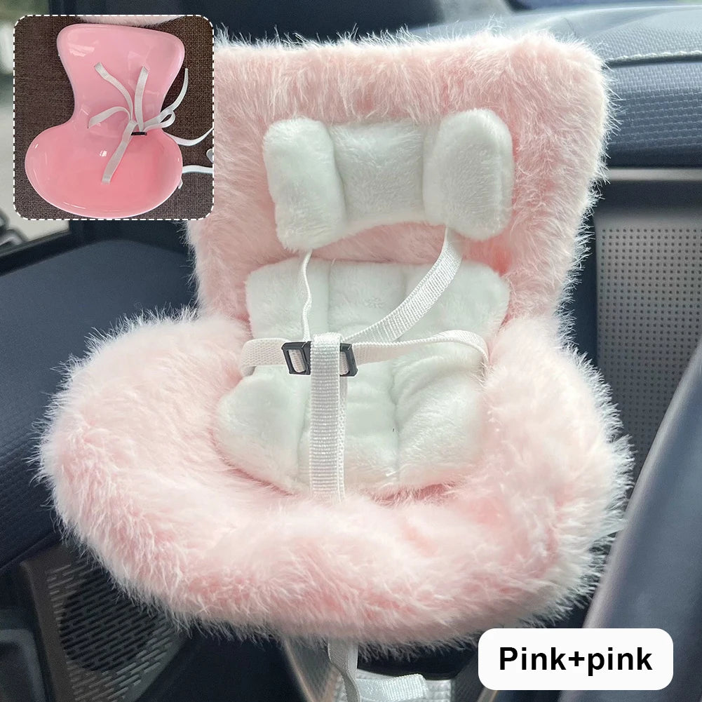 Car Doll Safety Seat for OB11 Labubu Cartoon Chair Model for Labubu Car Seat Outlet Decor for Labubu Doll Car Interior Styling