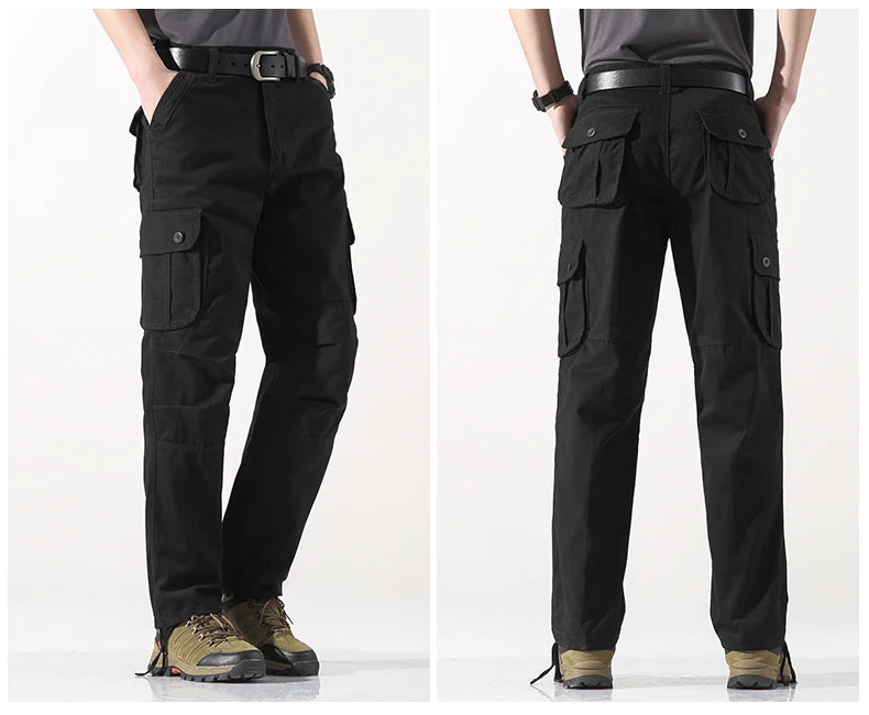 Tactical Cargo Pants Men Cotton Overalls Outdoor Work Trousers Big Size Hombre Clothing Camo Hiking Pants