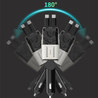 Elough 120W Car Charger Super Fast Flash Charge USB/Type C Multi Port Charger 4 in 1 Expansion Cable