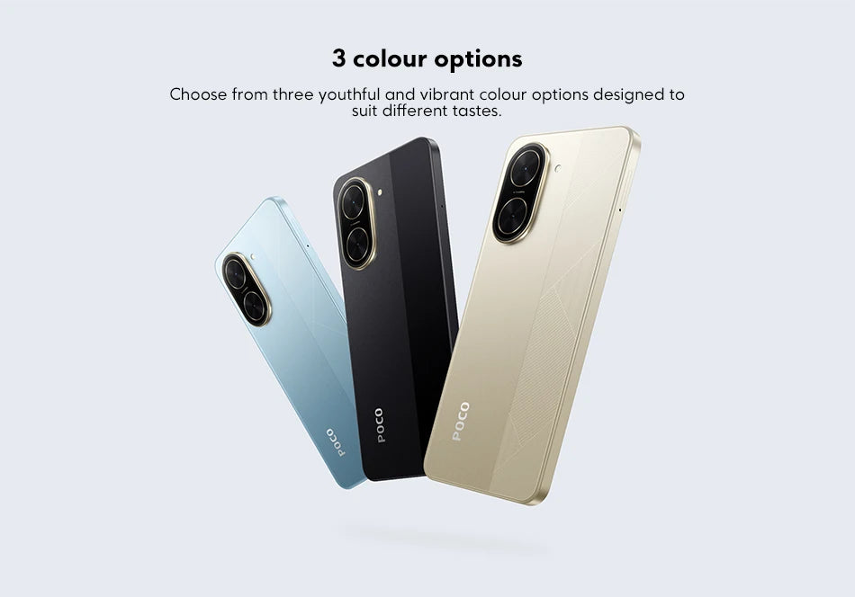 POCO C71 Global Version UNISOC T7250 processor 32MP AI dual camera Immersive 6.88” display 15W fast charging AI face unlock