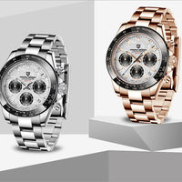 40mm New V2 PAGANI DESIGN Men's Quartz Watches Sapphire Retro Chronograph Stainless Steel Waterproof Watch Men Relogio Masculino