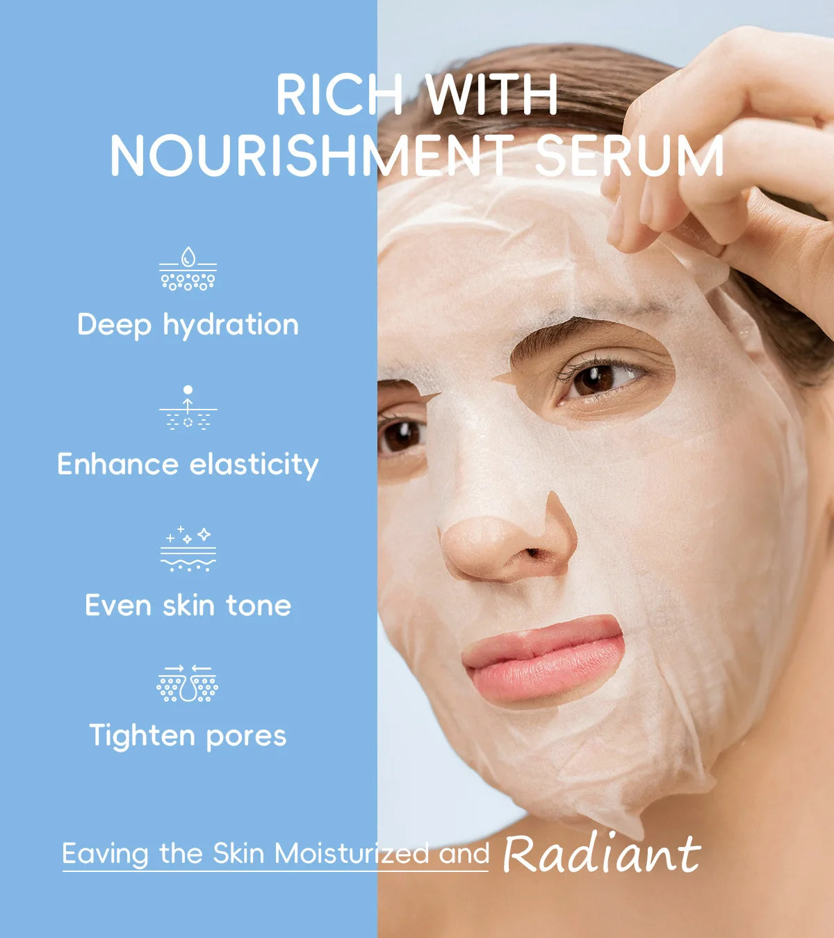 LAIKOU Milk Facial  Face Mask Shrink Pores Deep Hydrating Overnight Mask Moisturizing  Brightening Face Skin Care