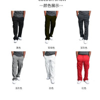 Men Cargo Loose Pants Spring Summer Male Retro Vintage Full Loose Wide Leg Pant LXDZ-ZL-5