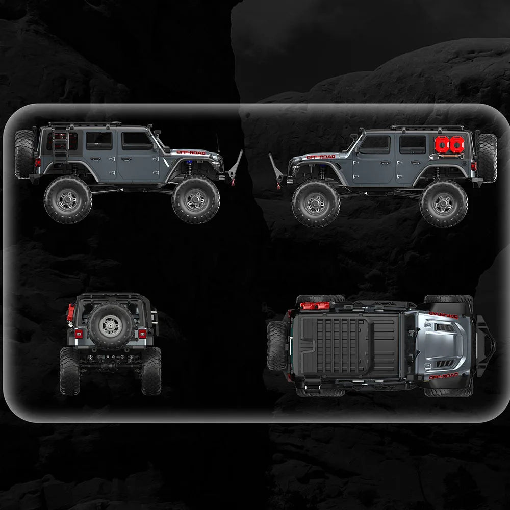 RC Car 1/10 HB RTR  Remote Control Vehicle 2.4G Full Proportional Rock Crawler LED Light 4WD Off-Road Climbing Truck Toys Gifts