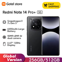 Xiaomi Redmi Note 14 Pro+ 5G Global Version Snapdragon 7s Gen 3 AMOLED 200MP Camera 6.7" 120Hz