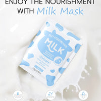 LAIKOU Milk Facial  Face Mask Shrink Pores Deep Hydrating Overnight Mask Moisturizing  Brightening Face Skin Care