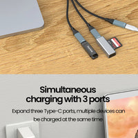 USB Type C HUB Multiple Splitter Adapter OTG Data Transfer 3/2 Port USB Power Charging Hub Cable Connector Adapter