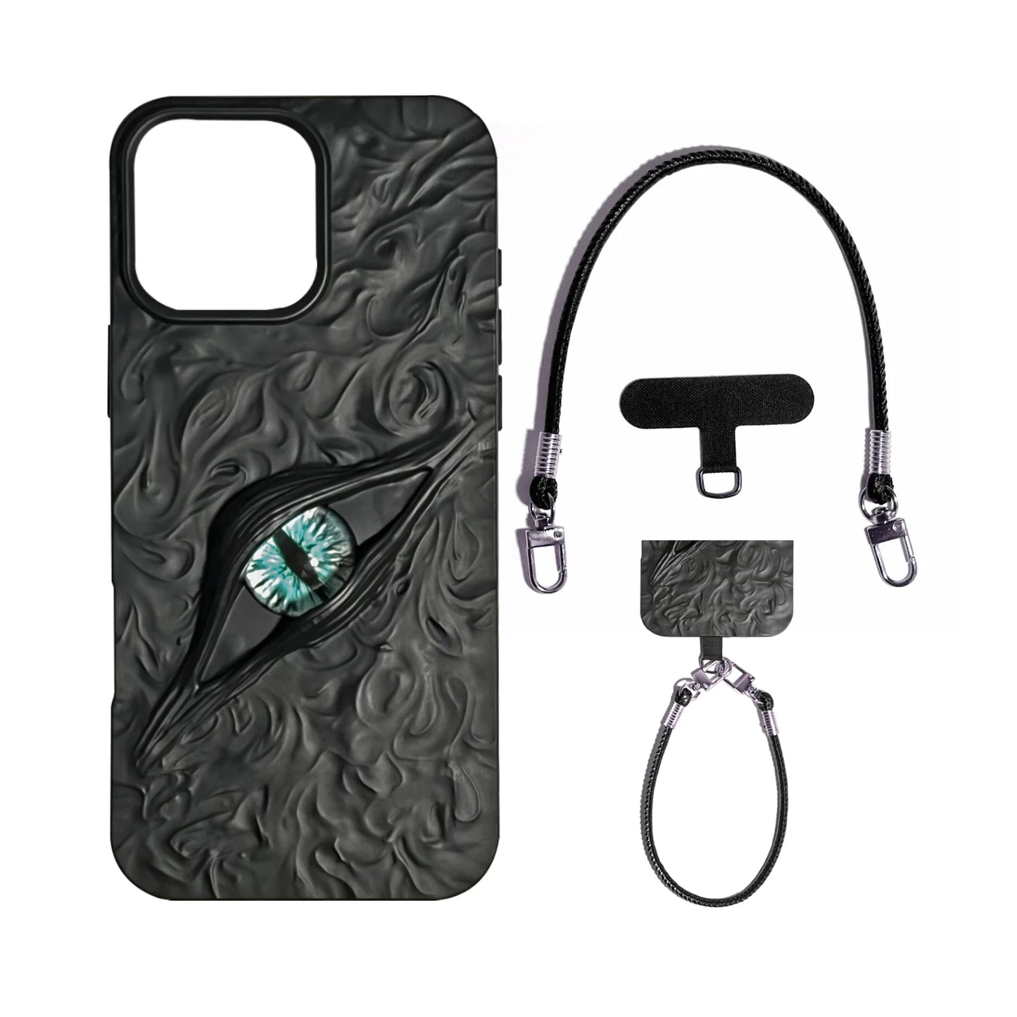 Fashion Phone Cases for iPhone 17 Air 16 Pro Max 15Pro 14Pro Personalized 3D "Devil's Eye" Design Cover Halloween Couple Case