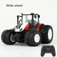 RC Farm Tractors Car 1/24 Radio Controlled Cars and Trucks 2.4G with Light Simulated Engineering Truck Model Toys for Children