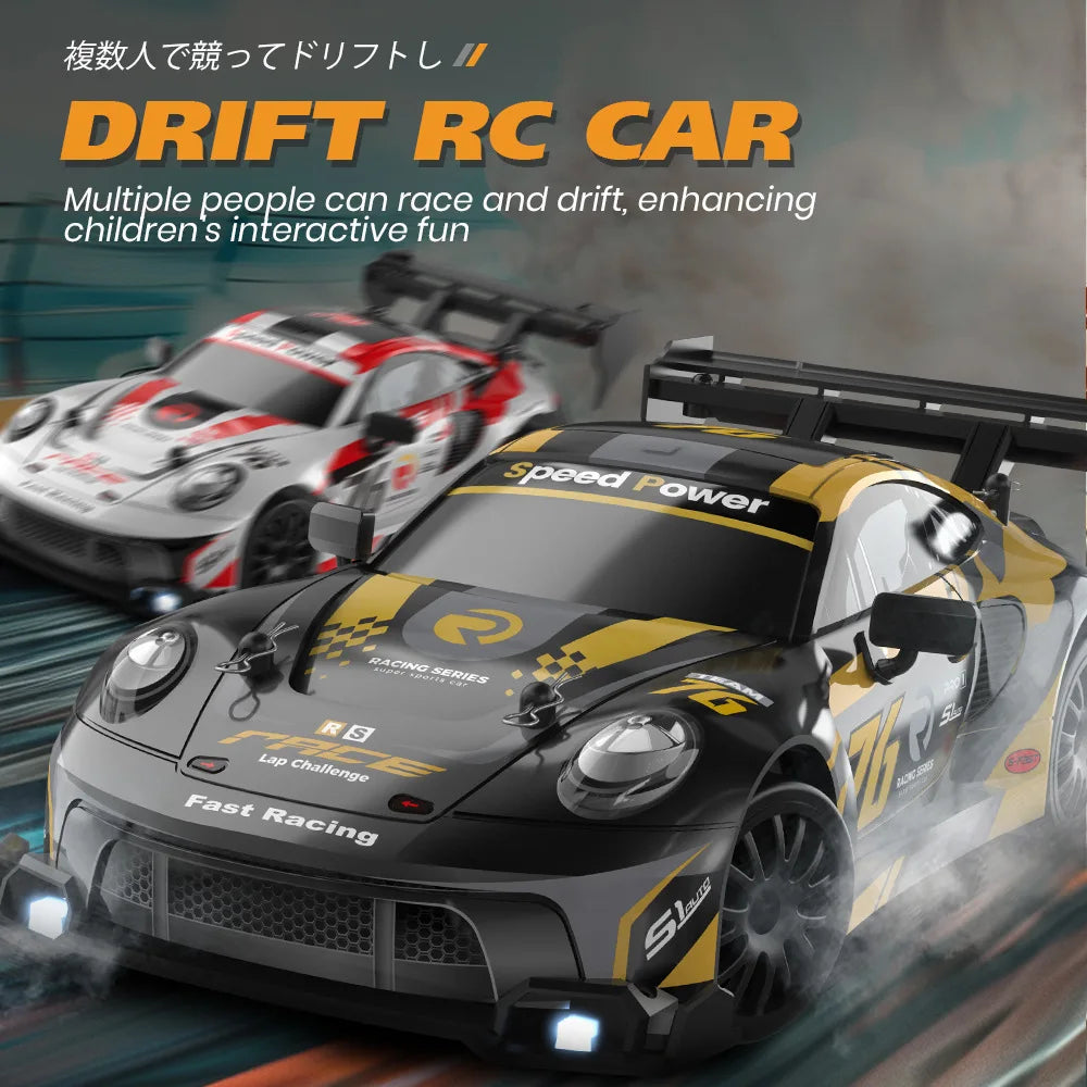 New 1:24 RC drift vehicle, Mustang 4WD cars, racing car with remote control, gift, competition racing car, children's toy