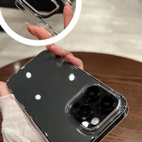 Luxury Shockproof Clear Bumper Cases For iPhone 16 15 14 13 12 11 Pro Max Plus Transparent Soft Acrylic Phone Cover Accessories
