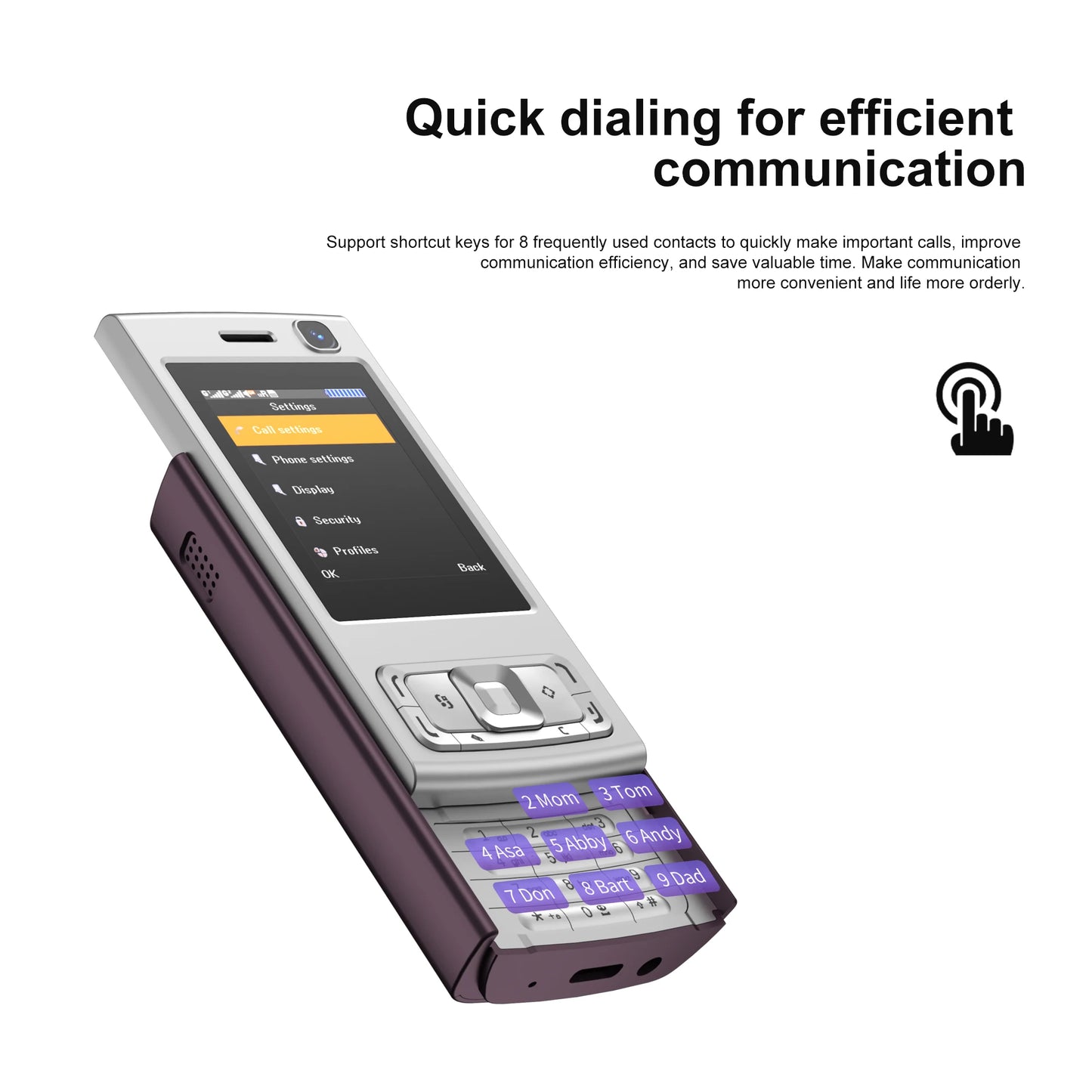 SERVO N95 PRO 2G GSM Slide Screen Mini Mobile Phone Magic Voice Call Recording MP3/MP4 Player Blacklist Small Cellphone FM Radio