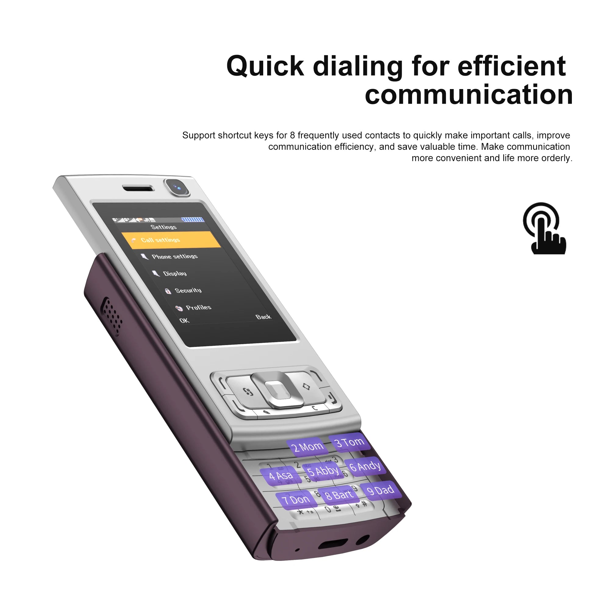 SERVO N95 PRO 2G GSM Slide Screen Mini Mobile Phone Magic Voice Call Recording MP3/MP4 Player Blacklist Small Cellphone FM Radio