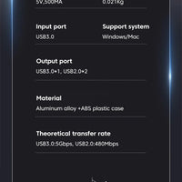 Elough HUB USB Type C High Speed Cable Splitter USB 3.0 Multipuertos HUB Adapter Extender For PC Portable USB Disk Card Reader