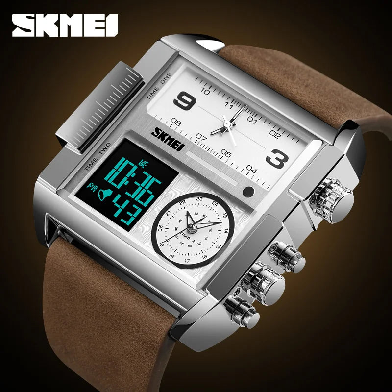 SKMEI Sports Watch Men Top Luxury Brand Waterproof Wristwatch Men Quartz Analog Digital Watches Relogio Masculino