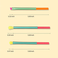 Makeup Brushes 15Pcs Colourful Makeup Brush Set Foundation Contour Blush Concealers Eye Shadow Blending Make Up Brush Kit