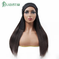 Brazilian Straight Hair Headband Wig Remy Human Hair Wigs For Women Scarf Wig Straight Hair Wigs With Headband